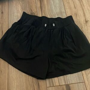 Black workout shorts